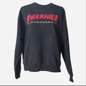 Vintage Thrasher Godzilla Burst Crewneck Pullover Sweatshirt Size M